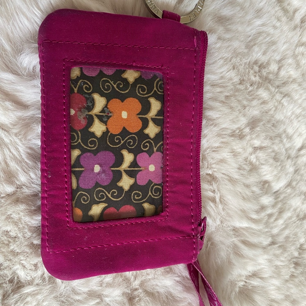 Vera Bradley Pink Floral ID Case / Holder
